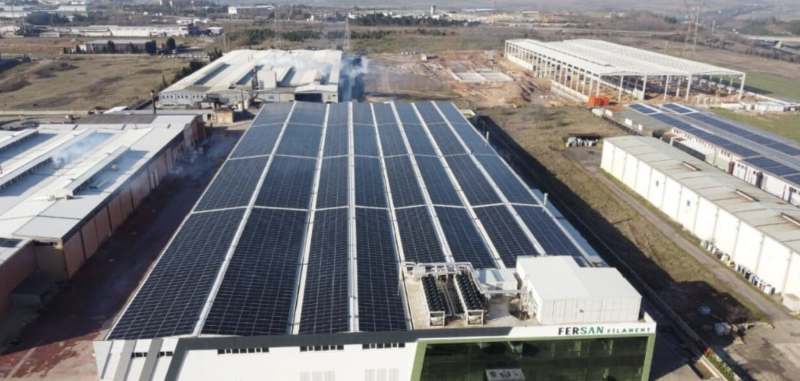 Fersan Tekstil/Tekirdağ 343 Kwp Çatı GES Kurulumu